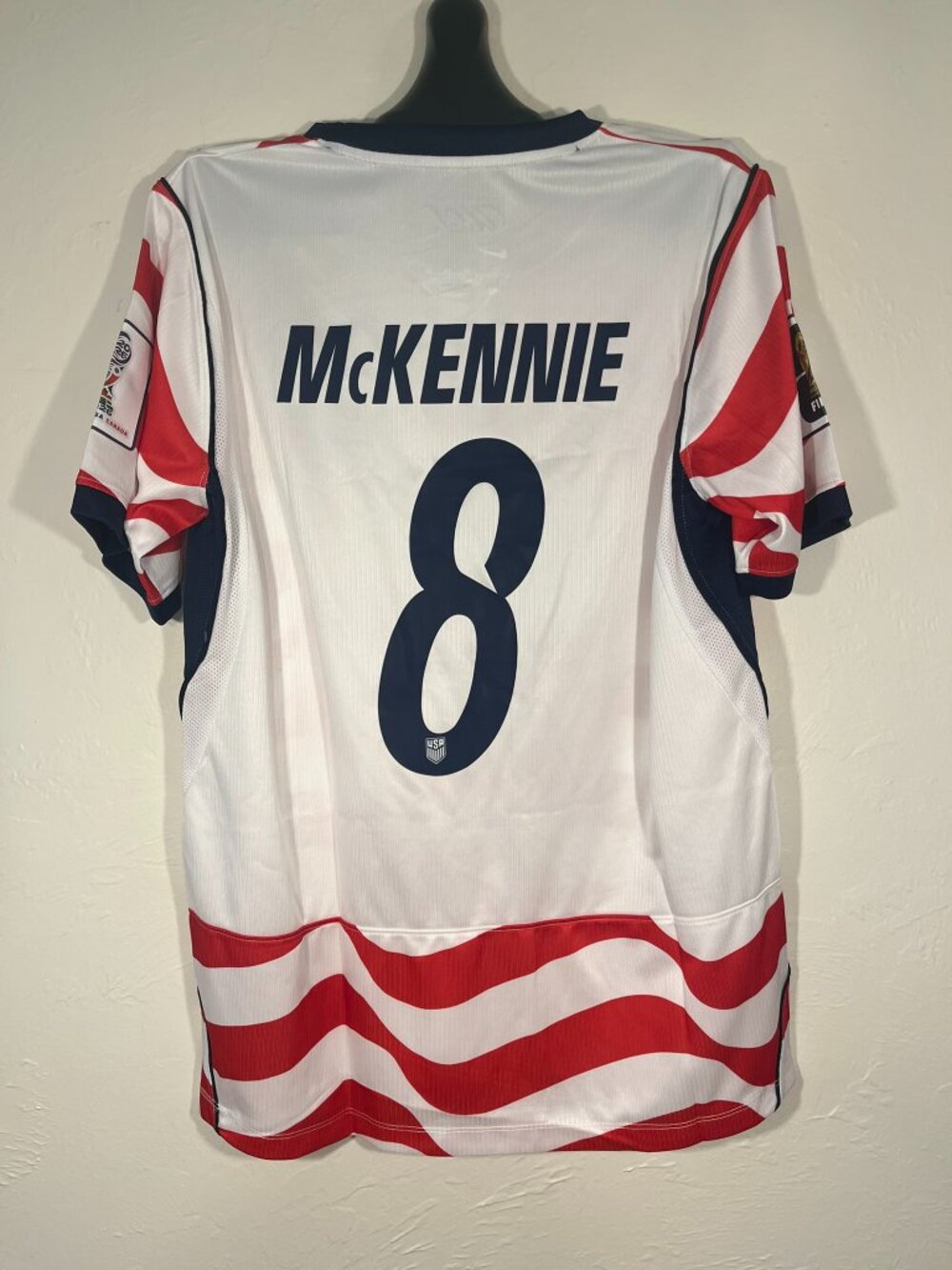 Weston McKennie #8 Nike USA Soccer Jersey - Home Striped Men's 2XL New